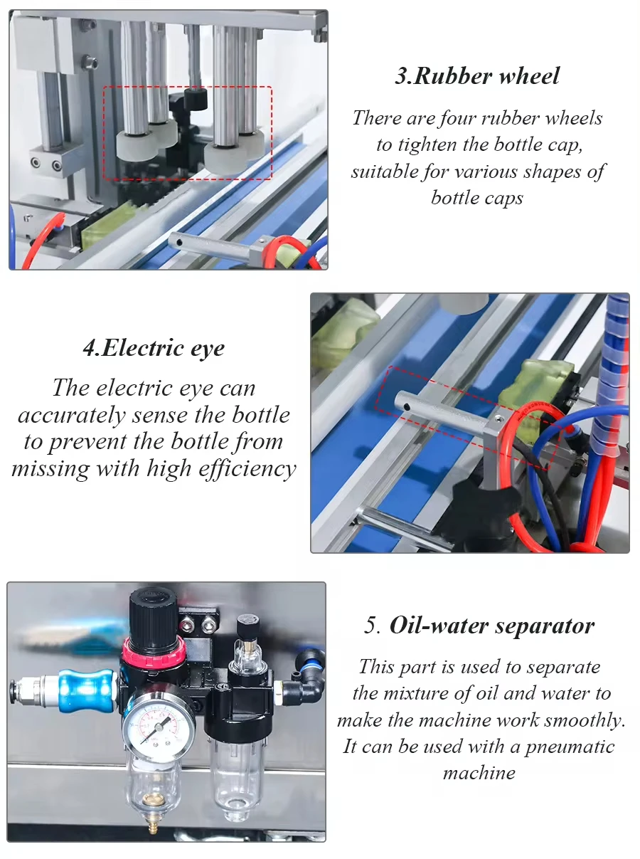 Automatic Capping Machine Cosmetic Plastic Bottle Beverage Glass Bottle ...
