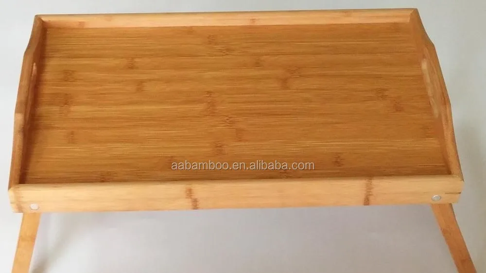 Foldable Wooden Bamboo Serving Bed Tray With Foldable Legs Buy Bed