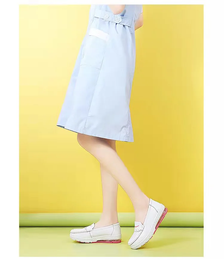 Nurse Shoes Nursing Shoes Hospital for Women Comfort Breathable Soft Bottom Flat Non-slip Safety Work White Shoes