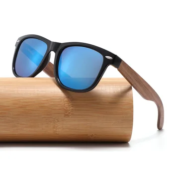 New arrival luxury design bamboo wood sunglasses customized wholesale UV400 sunglasses for men and women 2024