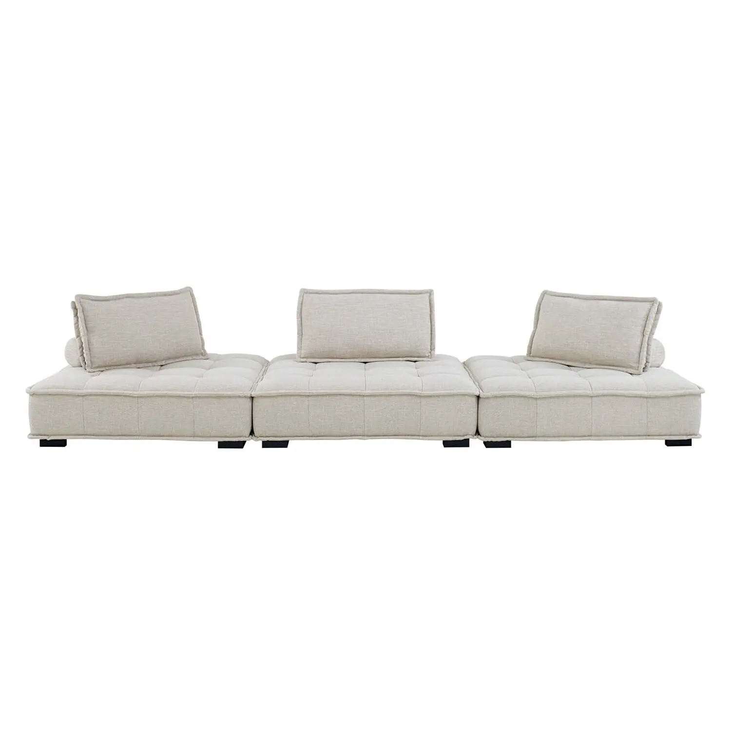 Modern Linen Luxury Convertible Modular Sectional Couch Sectional Sofa for Living Room Sofa Set