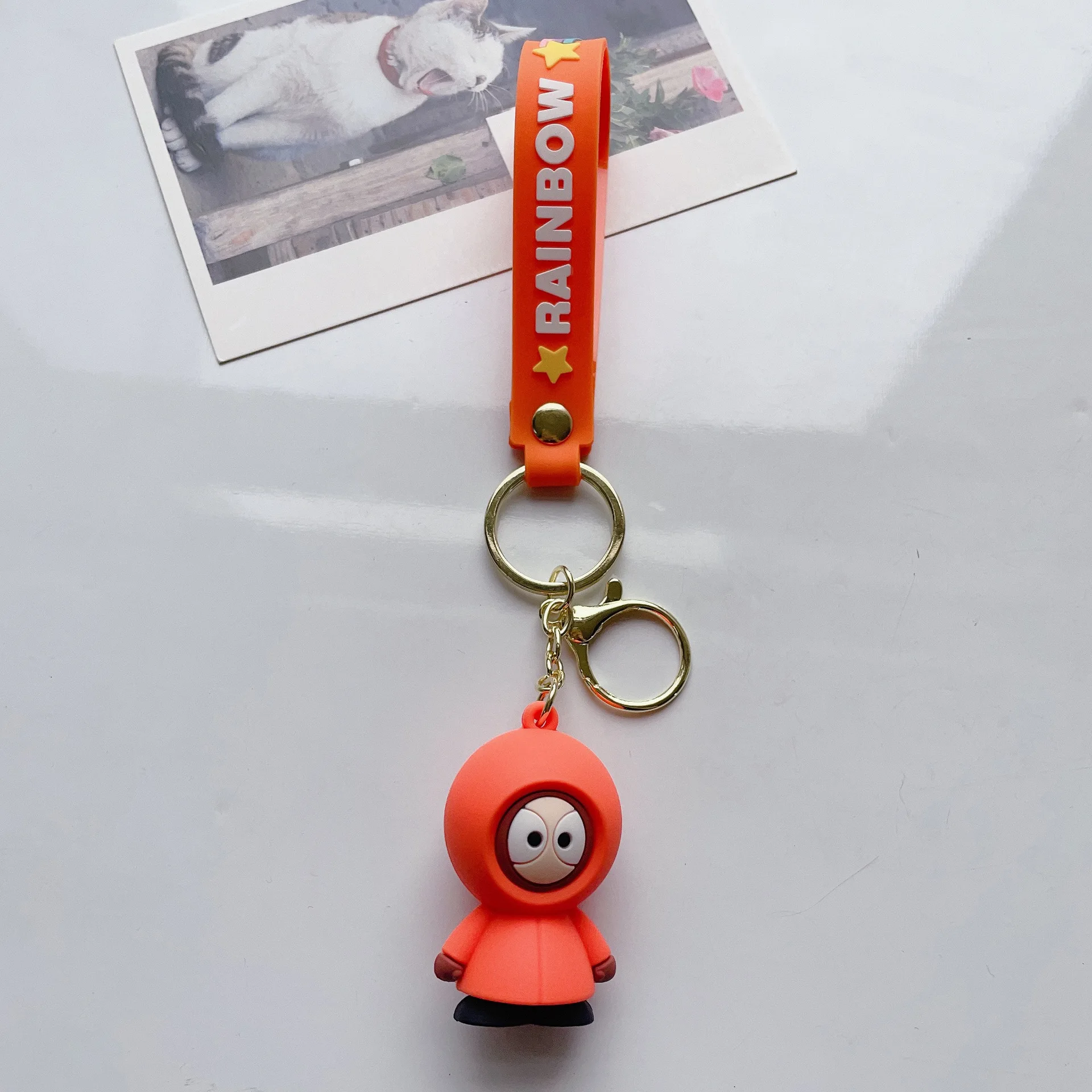 3er Pack LinkClicks Schlüsselanhänger – Anime-Design, Zinklegierung & Acryl, Mit Karabiner