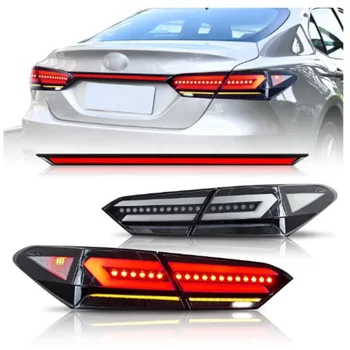 YBJ car accessories Tail Lamp Tail Light Modified LED Trunk Rear Lamp Through Taillamp Taillight For Toyota 8Th Camry 2018-2023