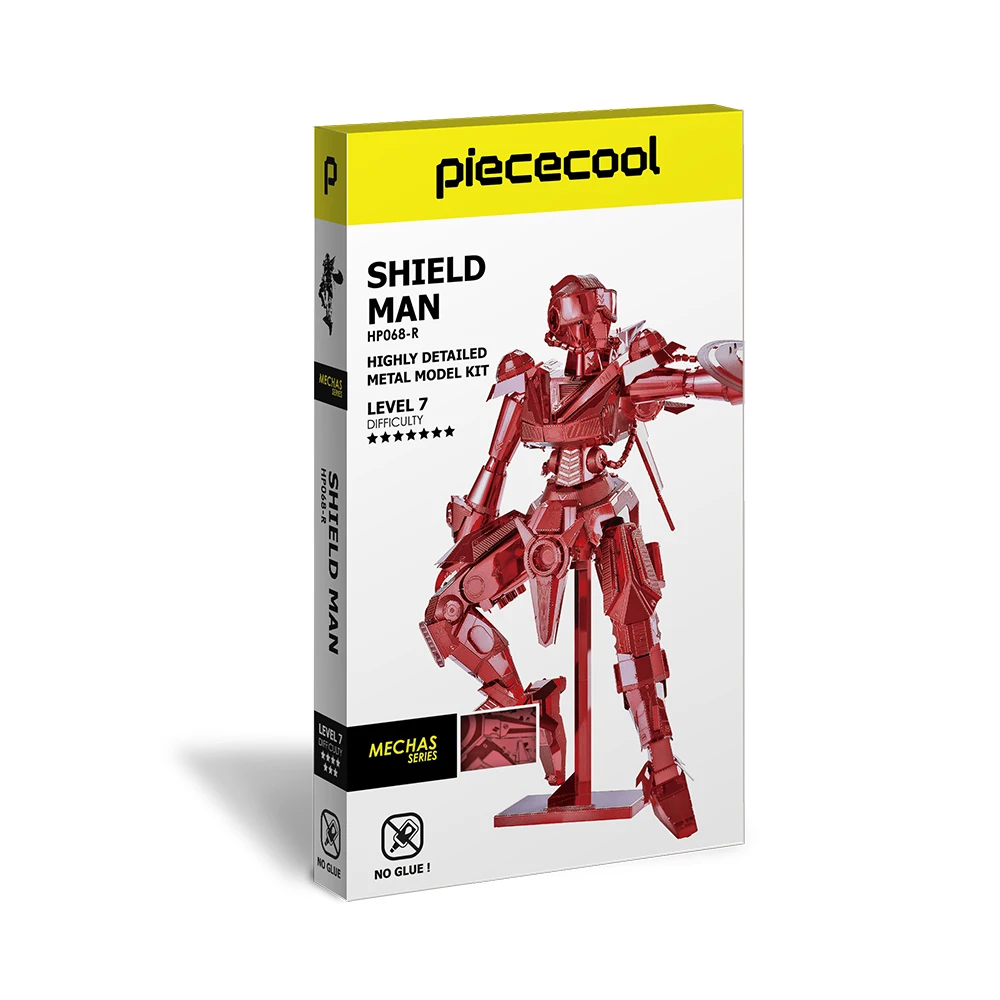Piececool Puzzle 3D Metal Guerrier Mécanique Armure Lame de Lune, Maquette Chevalier de Acier Inoxydable 430, Restauration 100%, Maquette Metal, Cadeau d'anniversaire pour 3D Puzzle Adulte, 157 Pièces