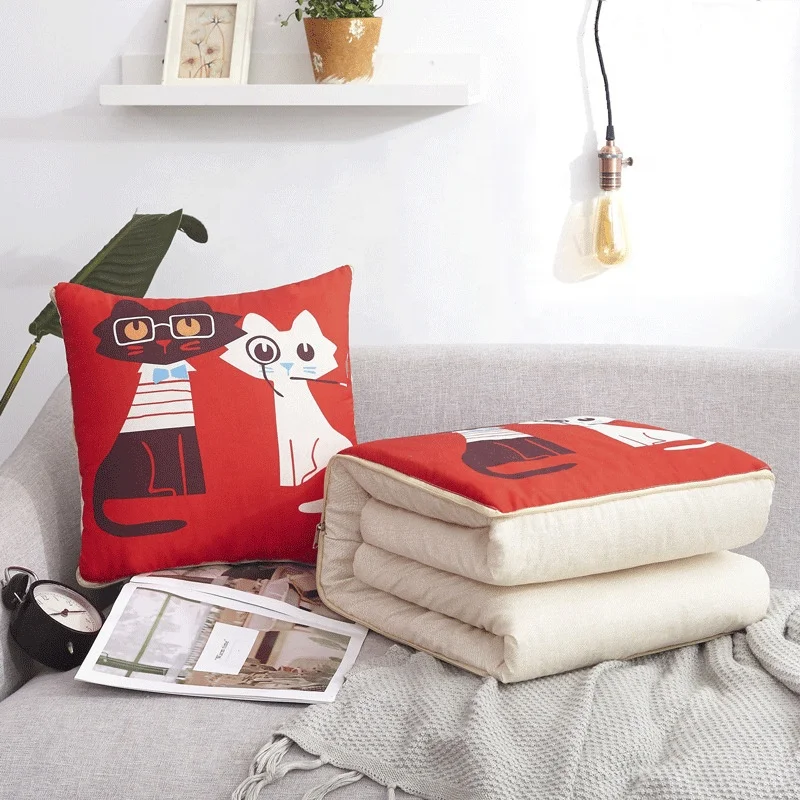 foldable blanket pillow