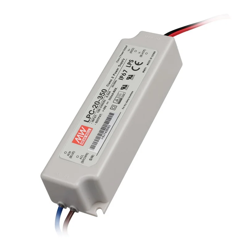 
Meanwell LPC-20 серии 20 Вт 350mA LPC-20-350 импульсный источник питания с одним выходом драйвер 