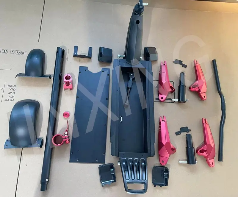 Professional Shock Absorption Scooter Frame 10 Inch Double Drive Frame