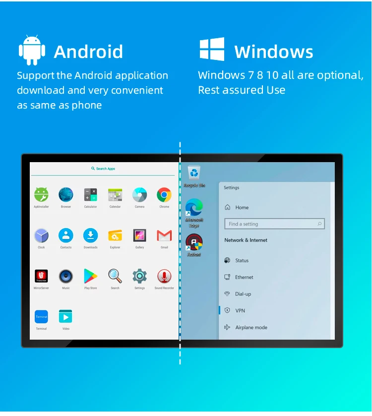 Indoor Ultra thin Wall mounted LCD screen-big sizes