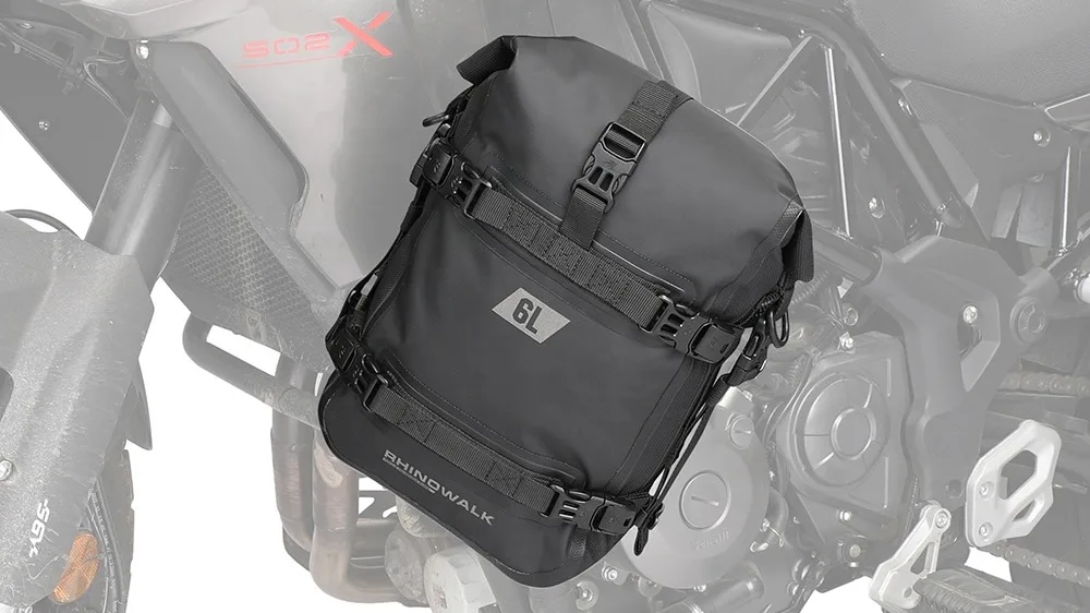 Oem Rhinowalk 6l Crash Bar Dry Bags Waterproof Motorcycle Bumper Bag