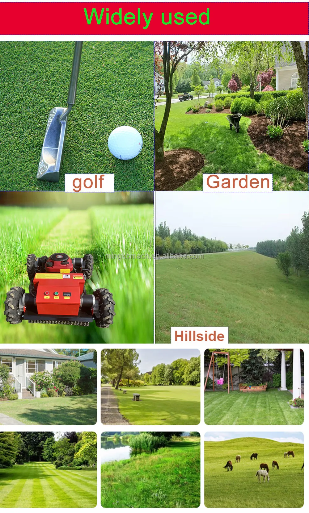 Lawn Mower And Snow Blower Combo Garden Electric Remote Control Robot