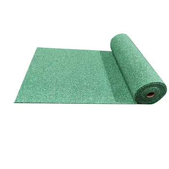 Factory LICHEN factory price rubber roll gym flooring 5mm anti slip rubber roll for gym 70%EPDM dots rubber floor mat roll