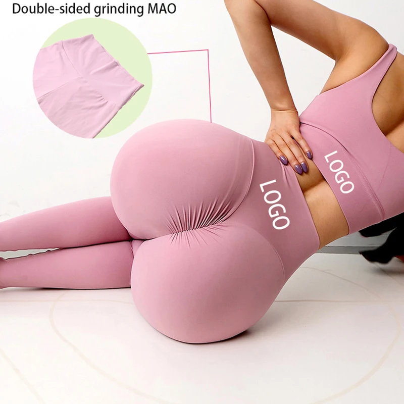 Custom High Waist Recycled Womens Yoga Pants Fashionable Design Leggings Tight Women Sportswear Workout Tik Tok Scrunch Leggings