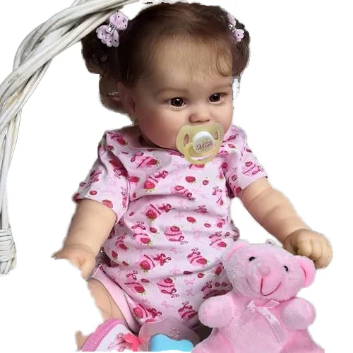20 "50cm Reborn Doll Full Vinyl Can Enter the Water Simulation Baby comfort Accompanying Toy Gift