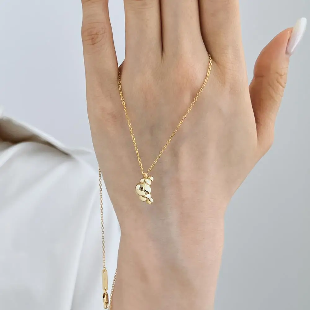KAKODIY Special Shape Gold Plated Luxury Fashion 925 Sterling Silver Jewelry Pendant Women's Necklace detail 9