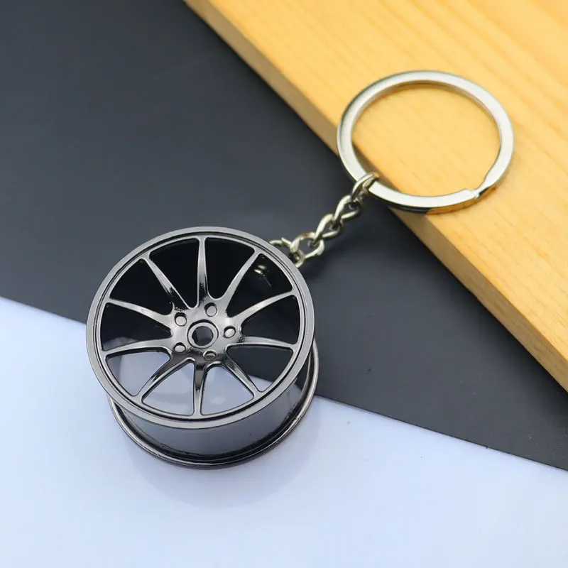 Wholesale Mini Funny 3d Car Parts Turbo Metal Wheel Hub Bag Spinner