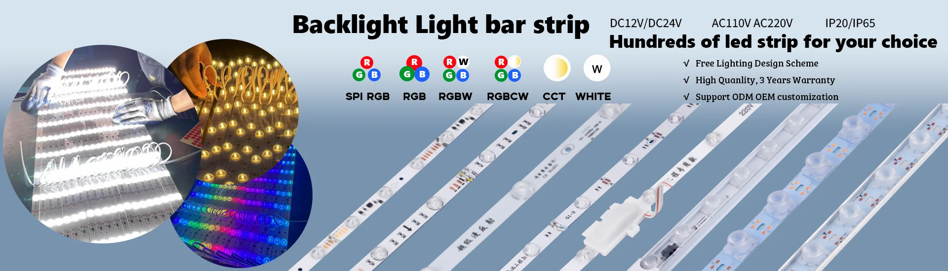 foxygen remote control brightness adjustment stretch film kabu display led bar strip 12v 24v led backlight strip-0