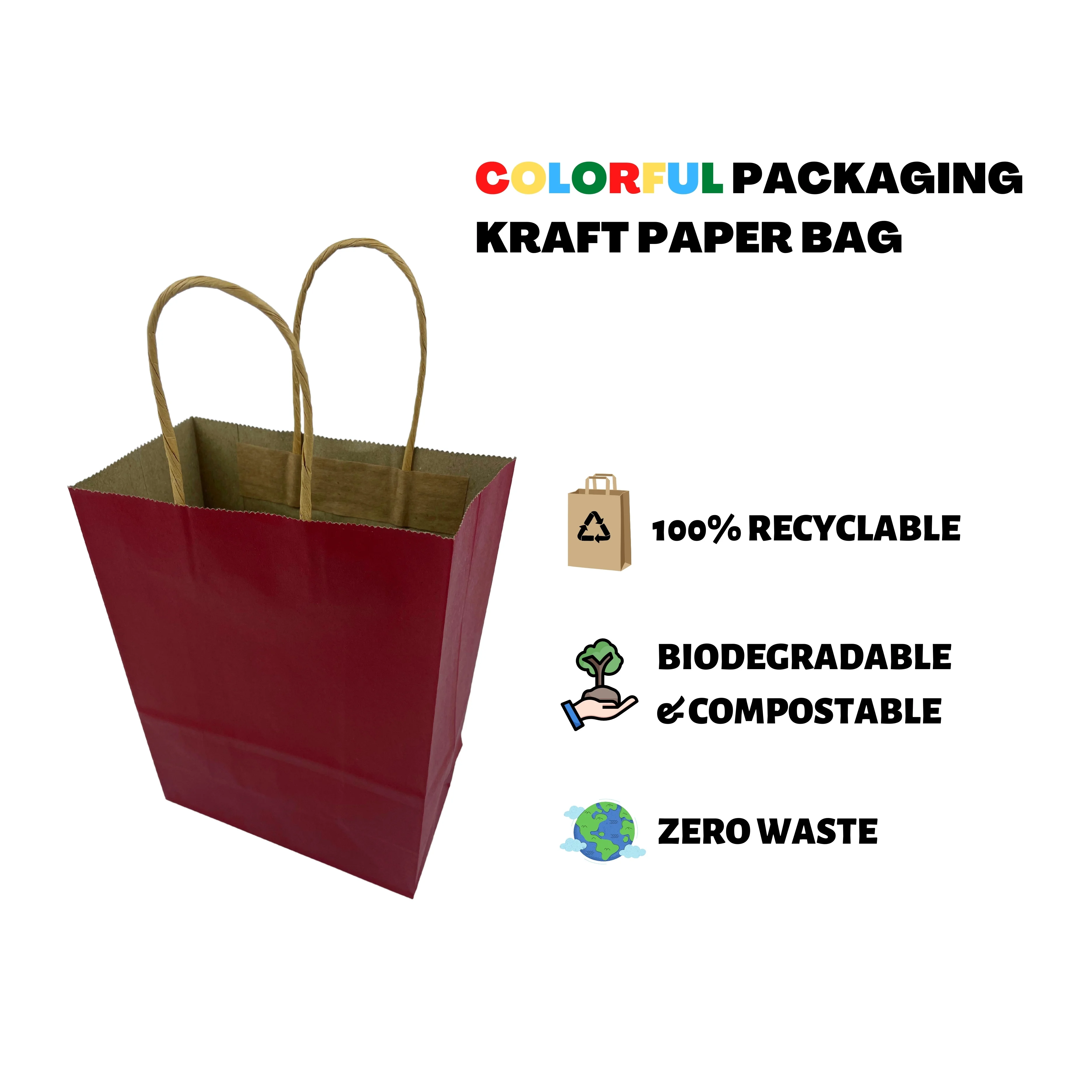 Hot Sell Boutiques Shopping Kraft Paper Black Gift Bags With Handles Buy Fast Food Take Away