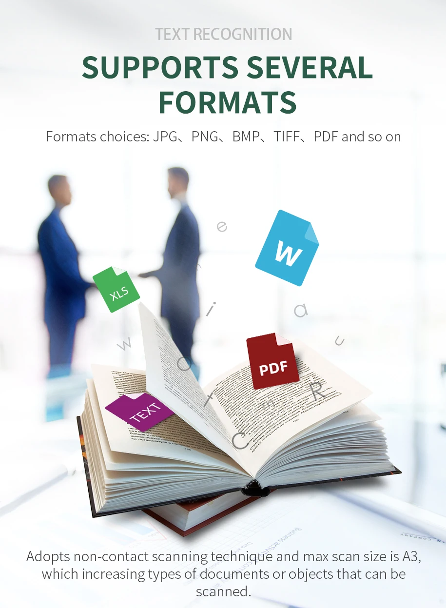 High Speed Automatic Book Scanner - Portable Document Camera