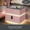 Pink_Wireless Charge + LED+Keypad Lock
