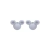 Tête de souris Perle focale Gris clair SA44