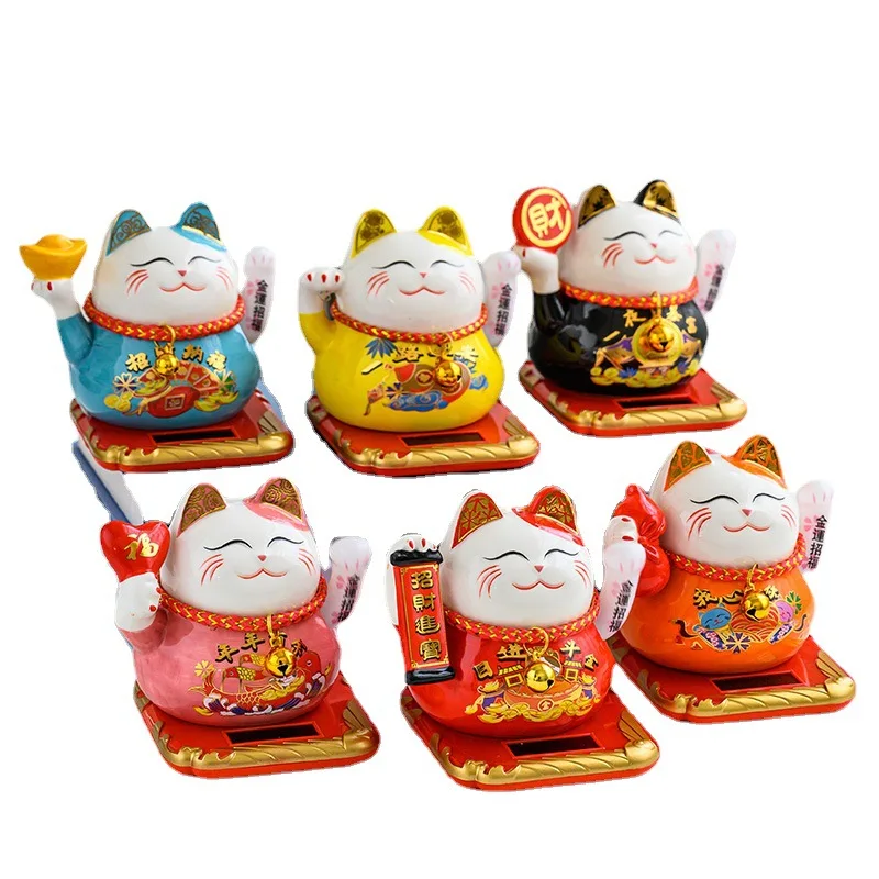 Porte bonheur japonais Maneki Neko, blanc