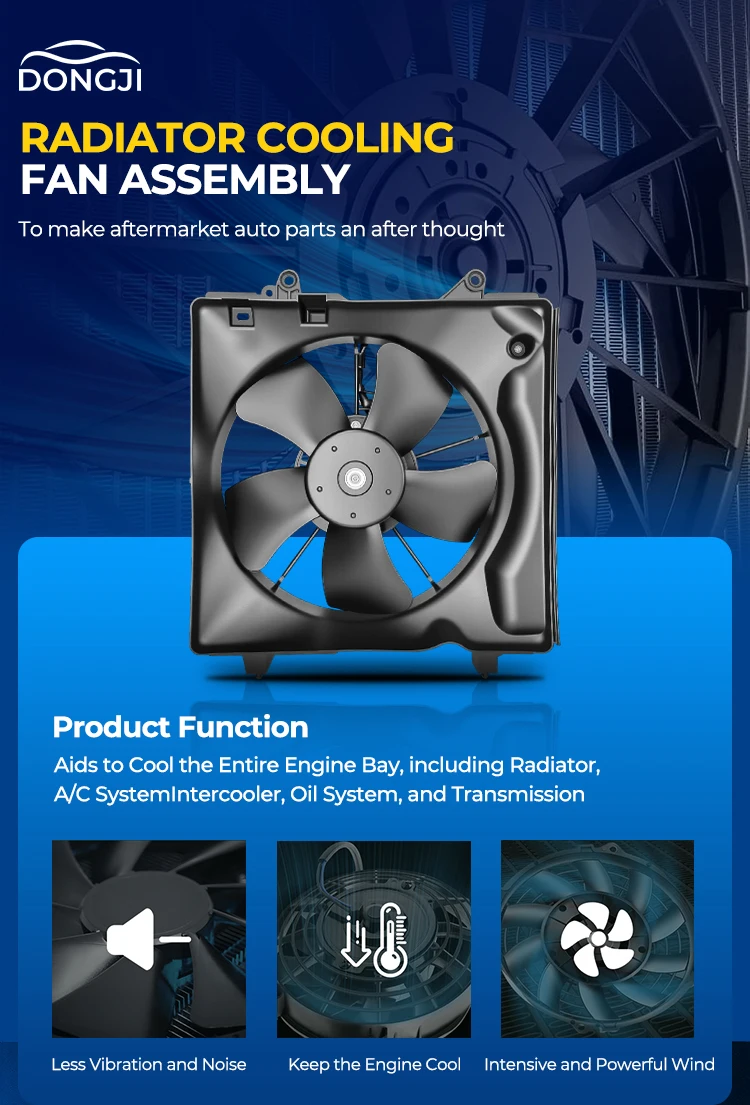 product cooling fan and shroud for geely zeekr condenser radiator fan 12v 1 year warranty-1