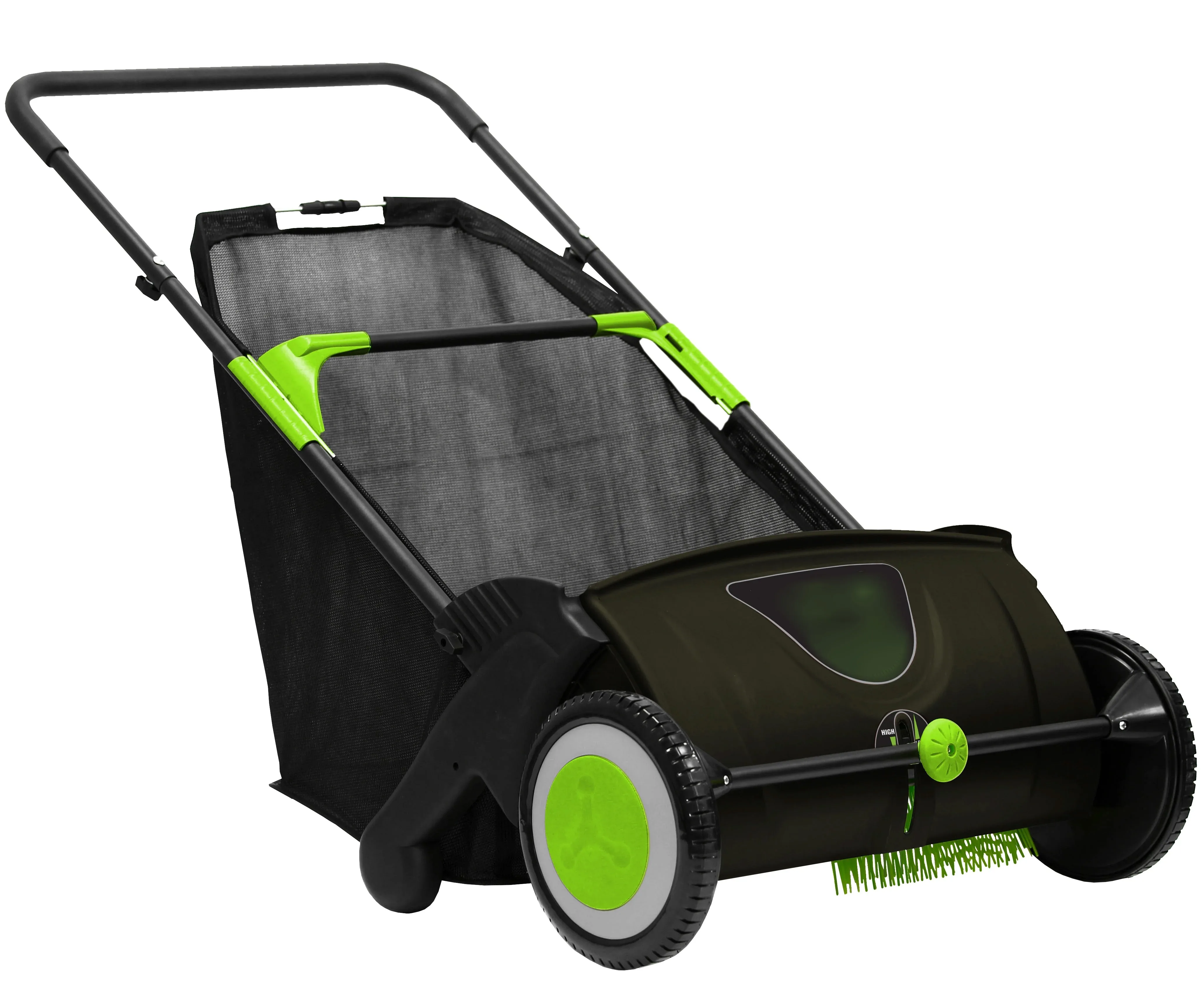 26inch Leaf & Grass Push Lawn Sweeper Garden Gardening Manual Yard