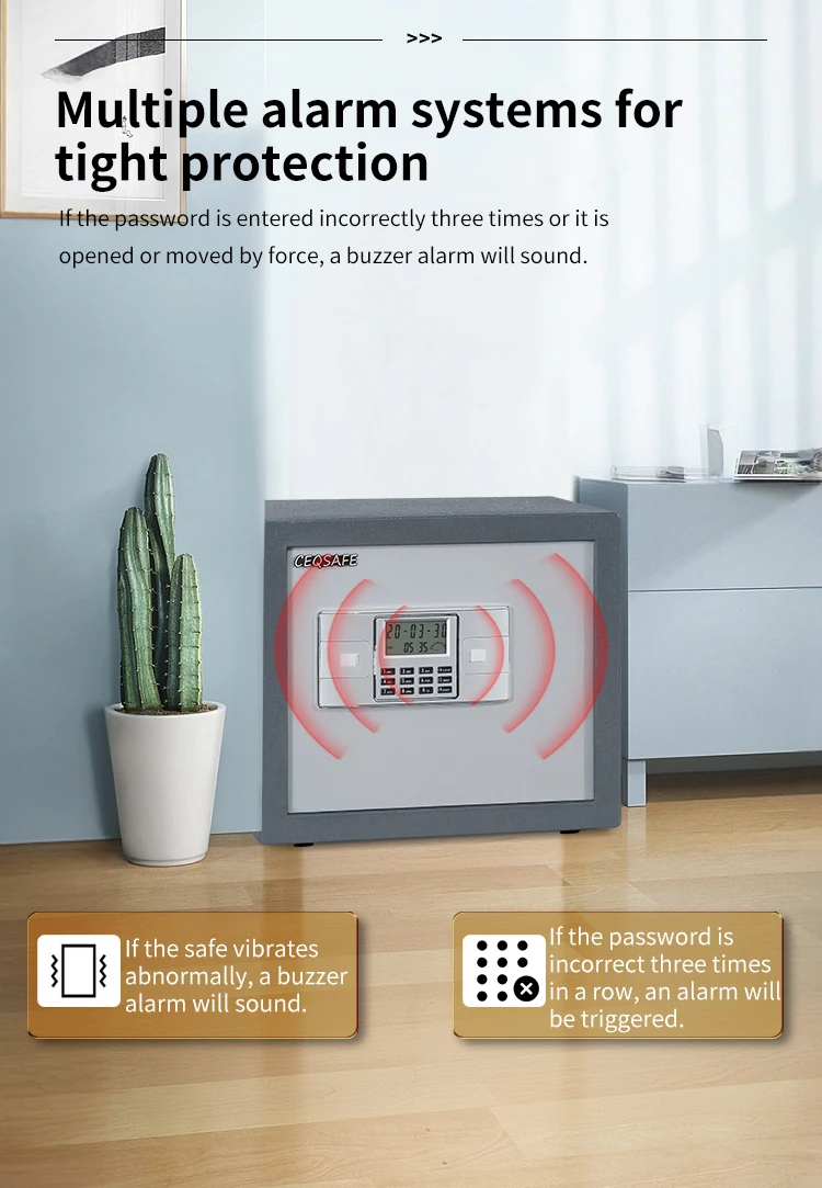 CEQSAFE High-end Fire Resistant&Hotel Electronic Digital Safety Safe Box for Home supplier