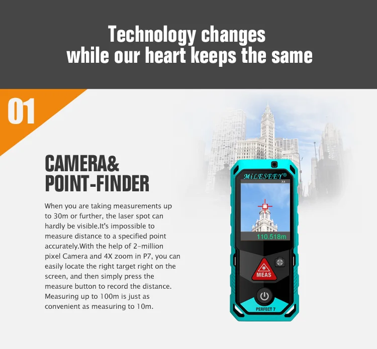 Mileseey P7 200M Wireless Laser Rangefinder - Precision & Convenience