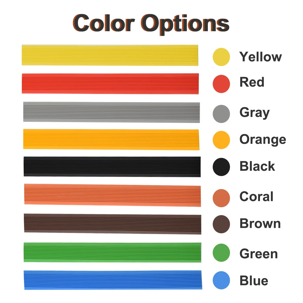 Противоскользящая полоса для отделки лестницы, декоративные полоски, L-образный ПВХ протектор для бортиков лестницы