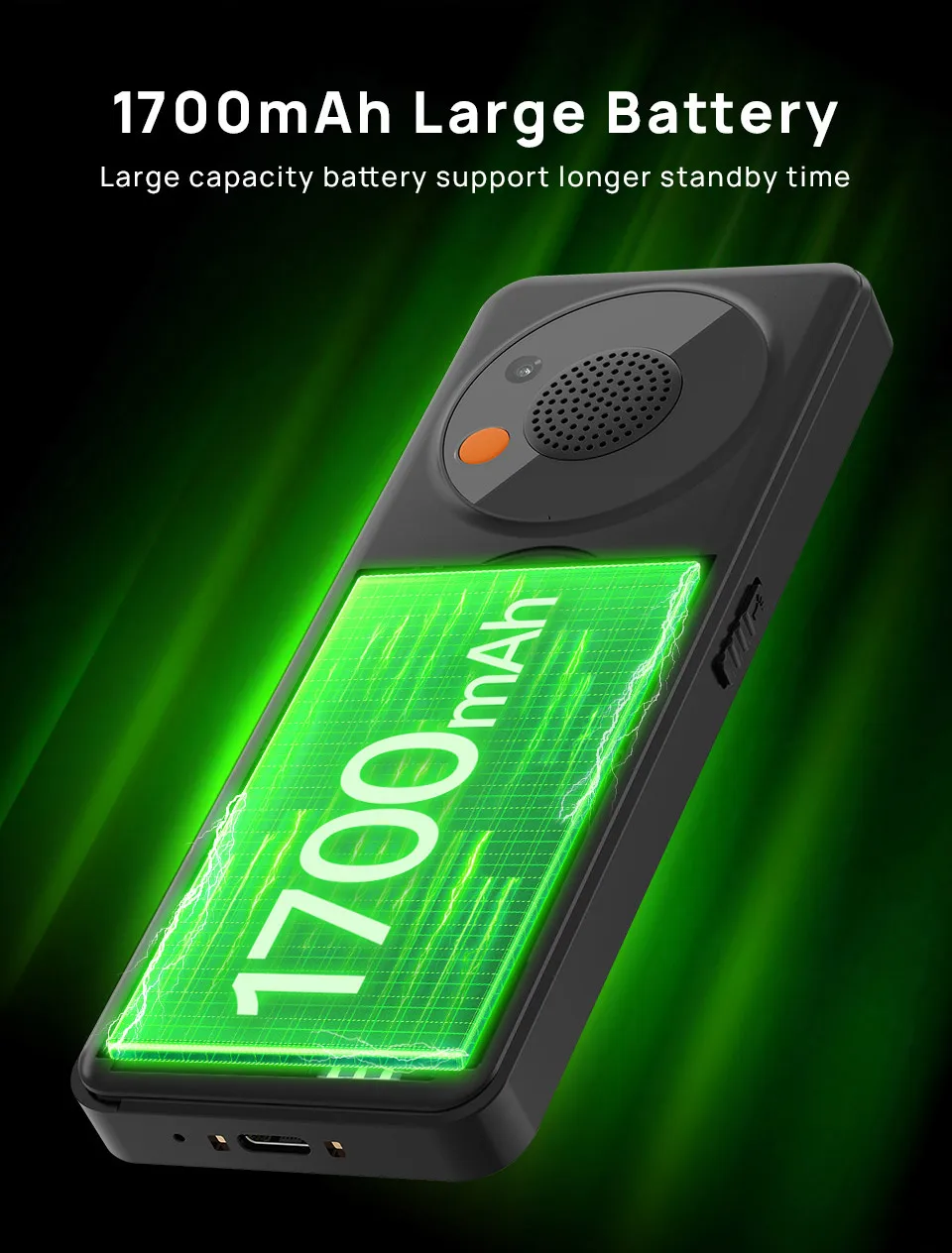 V2000 Manufacturer Big Battery Big Button Simple Seniors Mobile Cell Phone SOS Keypad Global 4G Feature Phone