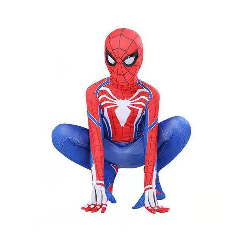 Kids Spider Man Cosplay Costume Zentai Spiderman Superhero Bodysuit ...