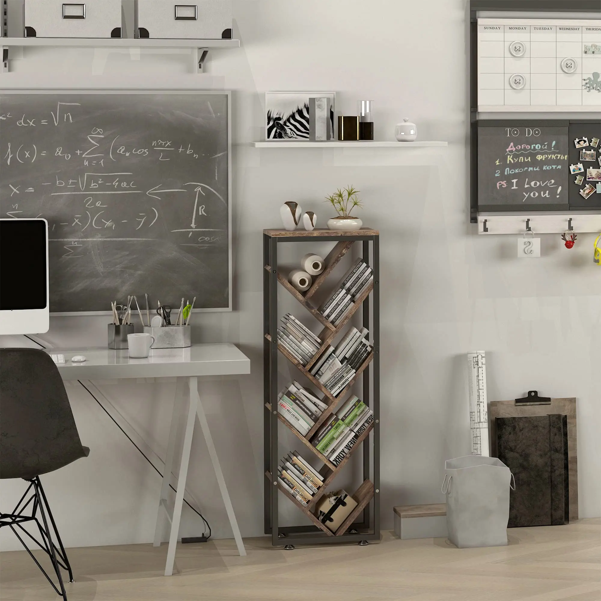 Деревянная книжная полка, книжный шкаф, стеллаж для хранения, мини книжные шкафы, узкий Настольный органайзер, полки для спальни, офиса