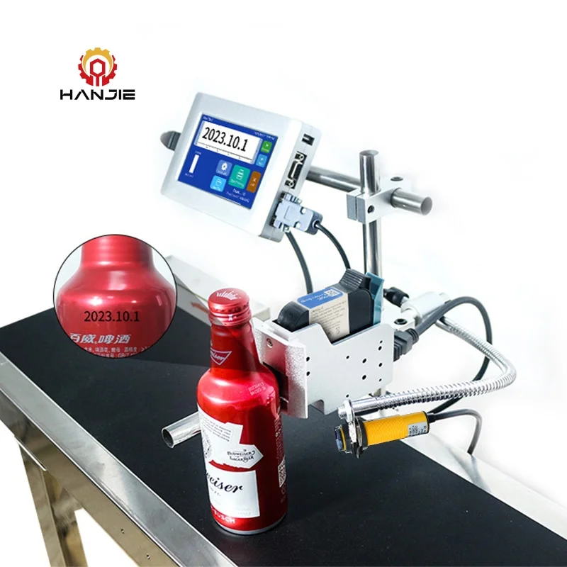 Automatic Industrial Date Code Printer Online Inkjet Coding Machine Date Printer