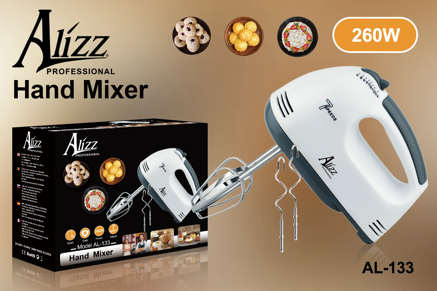 SK623 220V Kitchen Equipment Mixing Machine Powerful Food Mixers