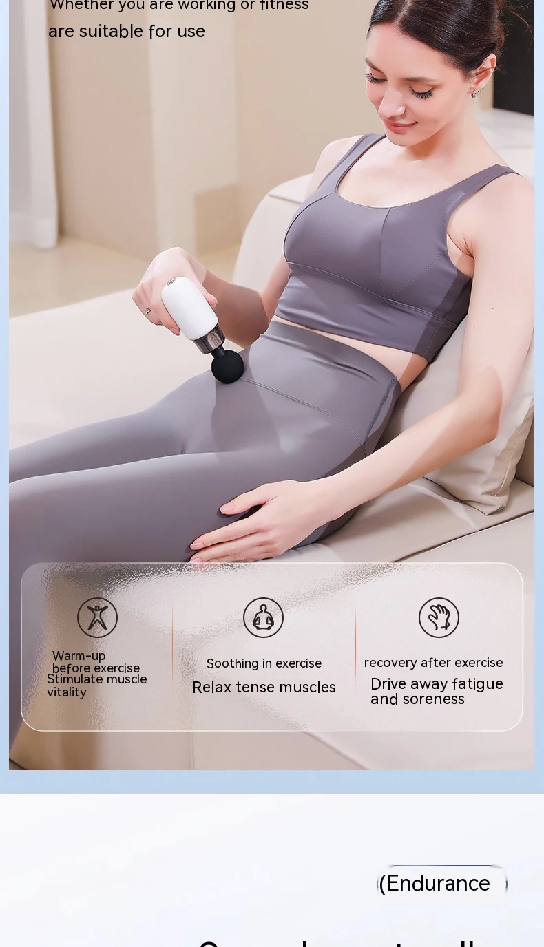Mini Wireless Massage Gun Fascial Muscle Massager  Fascia Gun