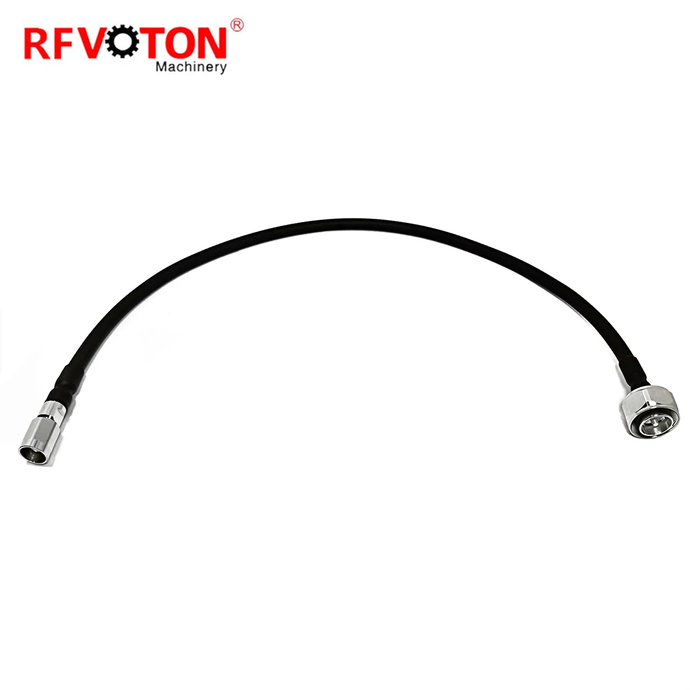 Flexible cable assembly RF jumper 1/4 superflexible NEX10 male to 4.3-10 mini din male connector supplier