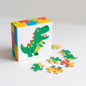 Luxuriously Customized Cartoon Dinosaurs Made Eco-friendly Materials Paper Jigsaw Puzzles Suitable for Children