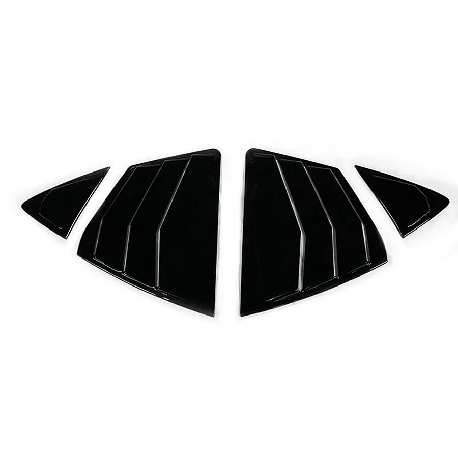 4PCS Glossy Black Rear Window Louver Cover Set for Toyota Camry 2024 - New Design Rearview Window Shutter Sun Shade Cover Trim