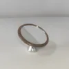 Walnut wood silver