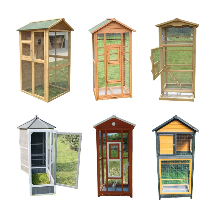 SDB001 Shunda Factory Supplied Handmade Wooden Aviary Birds Cage