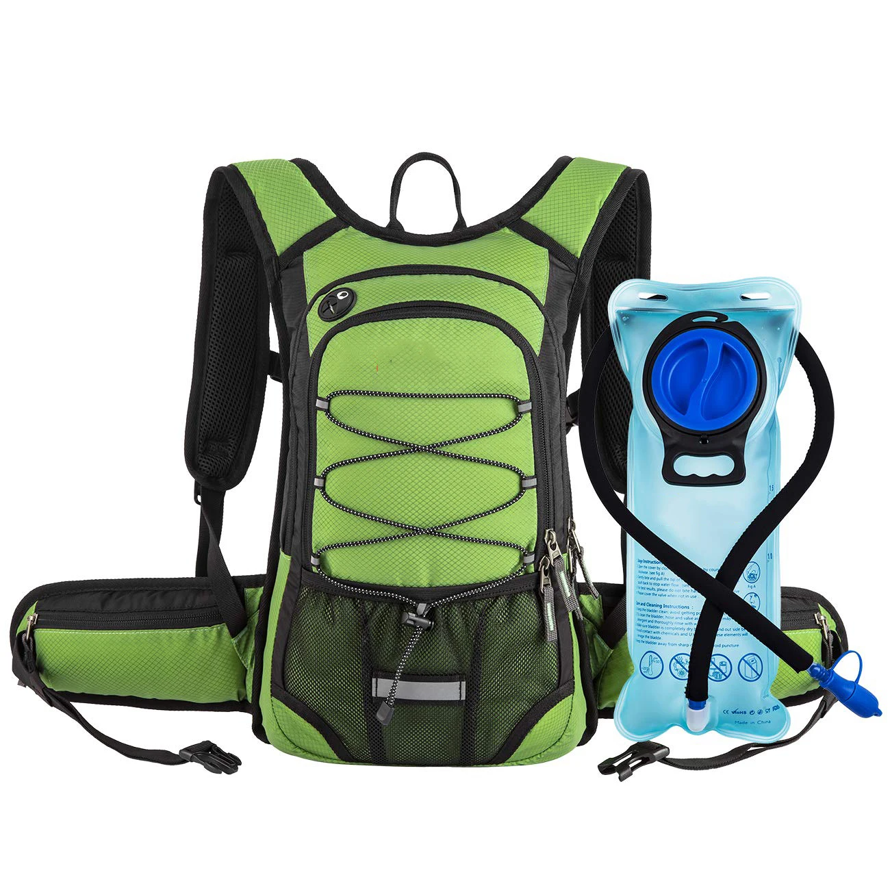 attaching hydration bladder to backpack