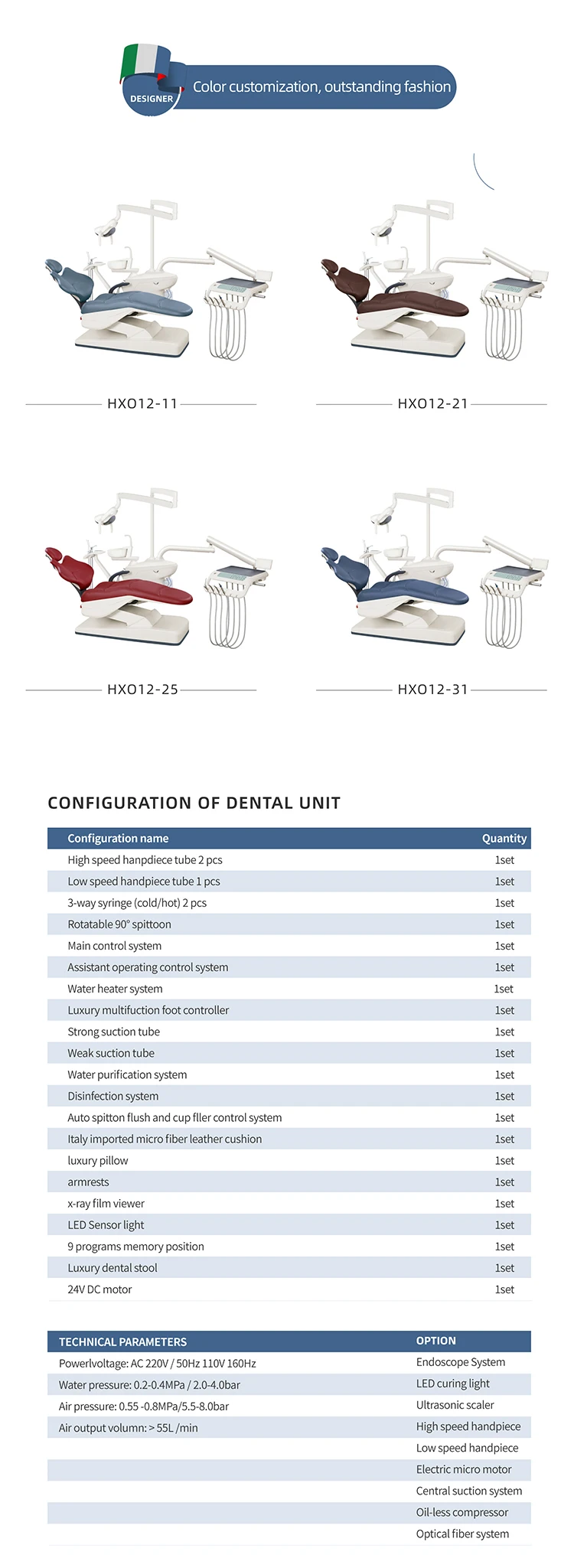 Factory Cheap Price Dental Medical Equipment Dental Chair Unit for Hospital Clinic Use