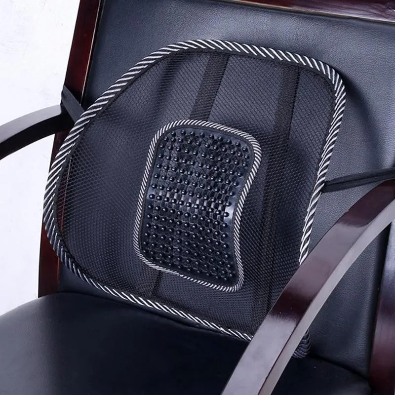 Car summer breathable ice silk waist chair massage seat backrest car interior productsHot sale products The factory