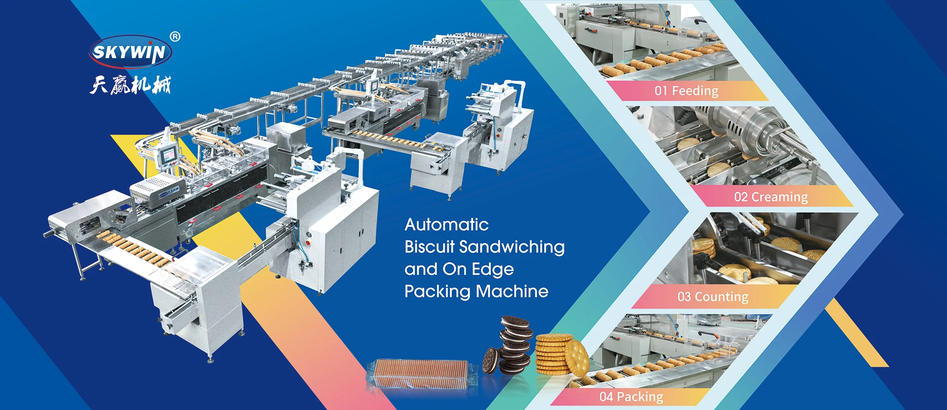 Skywin Foodstuff Machinery Co., Ltd. - Biscuit Sandwich With Packing ...