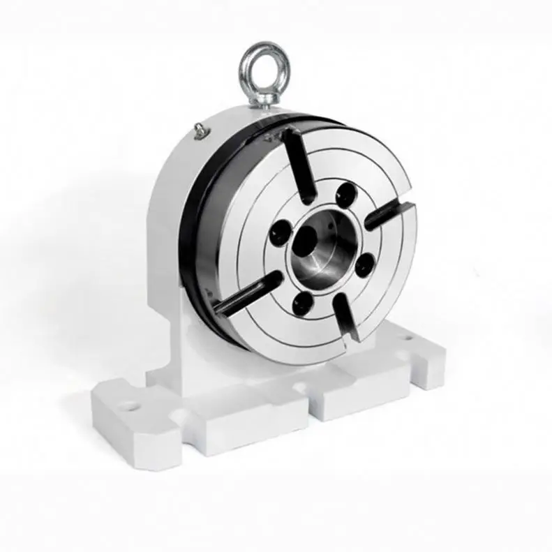 TEBAK Machine Tools Accessories 4th 4 Axis Indexing Cam Rotary Table Disc Tailstock for CNC Lathe