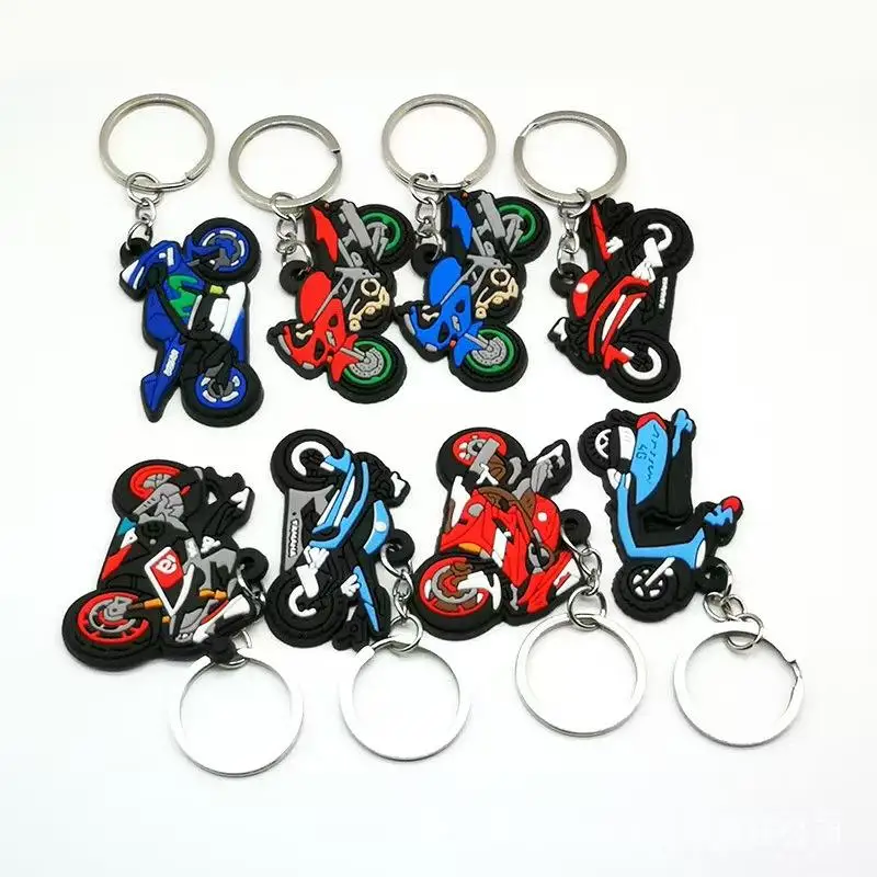 Factory Direct Customized Ready to Ship Wholesale Ring 2D Rubber Key Chain Halloween Horror Movie Soft PVC Keychain