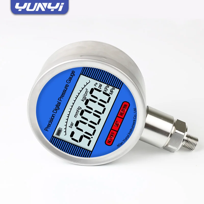 Yunyi High Precision Digital Vacuum Meter 4-20mA Digital Pressure Gauge Meter Digital Manometer Pressure Gauge 1000 bar