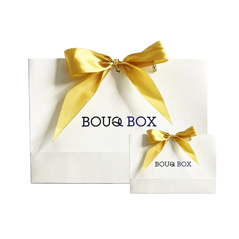 Custom Printed Paper Bags No Minimum Luxury Matt Black Gift Bags Eco