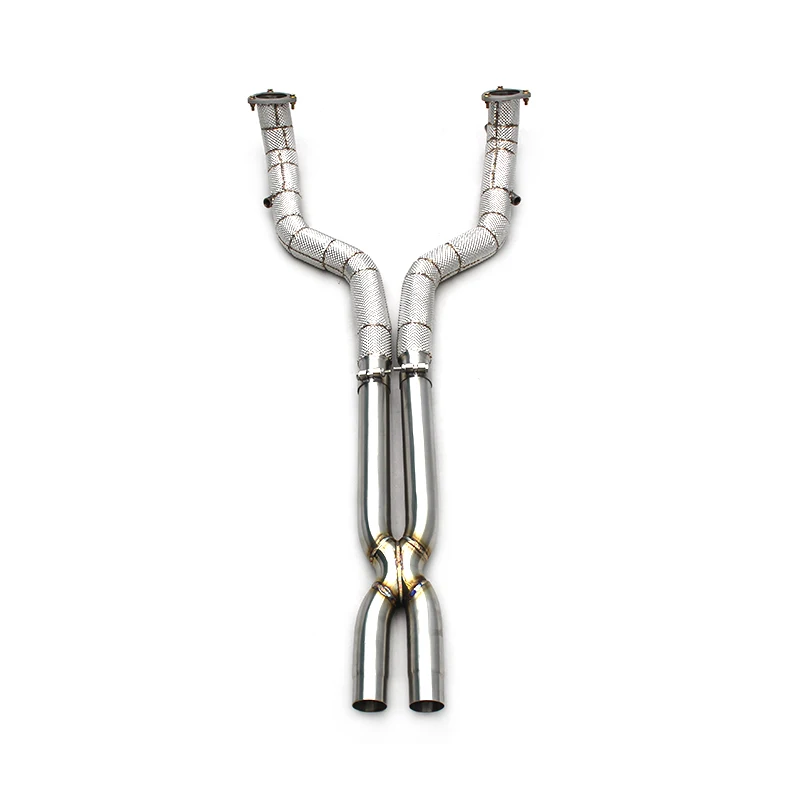 Stainless Steel Downpipe X Pipe For Maserati Gran Turismo GT 4.2L 4.7L 2008 2023 Valvetronic Quad